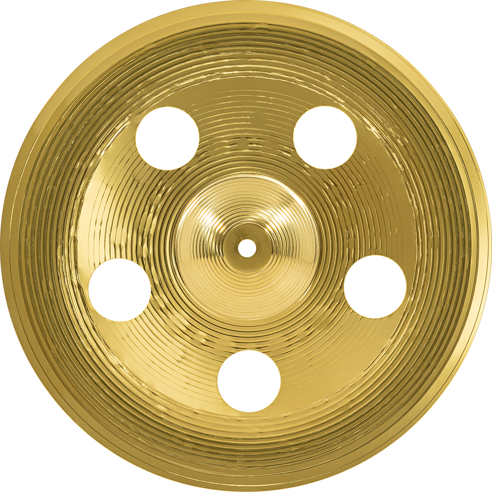 Made In Germany HCS Traditional Finish Brass for Drum Set 2-YEAR WARRANTY Meinl 14 Trash Stack Cymbal Pair with Holes HCS14TRS 