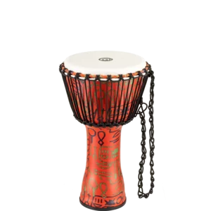 L Meinl Percussion Travel Djembe with Synthetic Shell and Head-NOT Made in CHINA-12 Large Size Pharaohs Script Mechanically Tuned PMDJ1-L-F 2-Year Warranty 12 