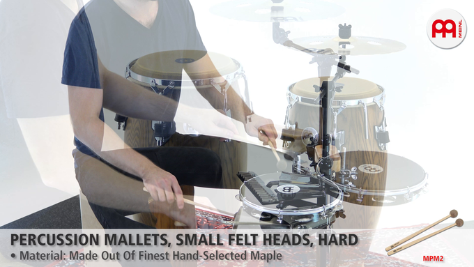 Percussion Mallets, Small Felt Head, Hard, pair video