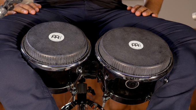Fiberglass Bongo, REMO® Black Calfskin Skyndeep® Head video
