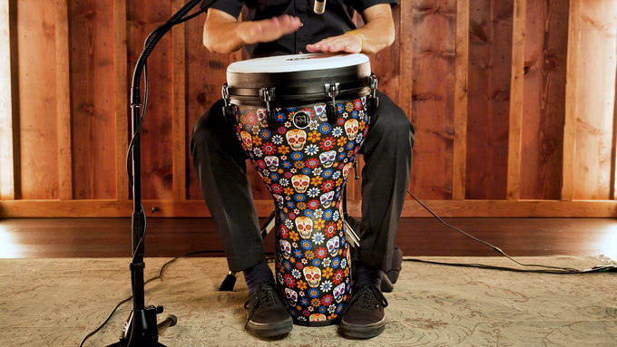 14" Synthetic Djembe, Day Of The Dead video
